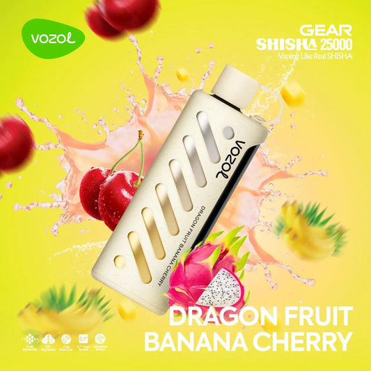 Vozol 25K Vape Dragon Fruit Banana Cherry