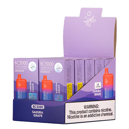 5000 Puffs Elf Bar BC5000 Sakura Grape