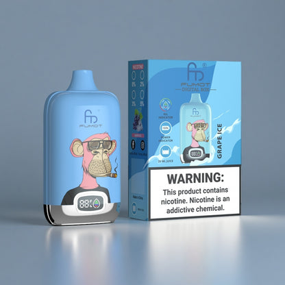 RandM Digital Box 12000  Vape Grape Ice