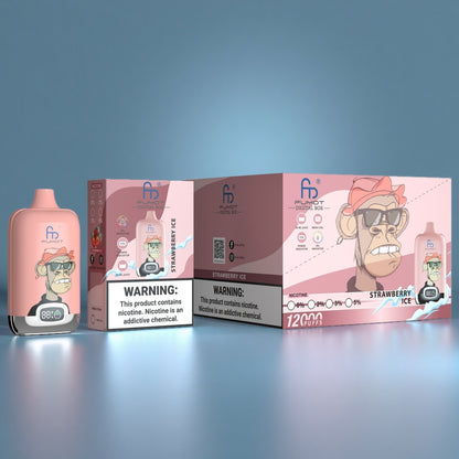 Strawberry Ice Fumot RandM Tornado 12000 Vape 