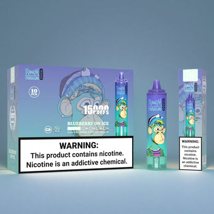 Fumot RandM Tornado 15000 Blueberry On Ice