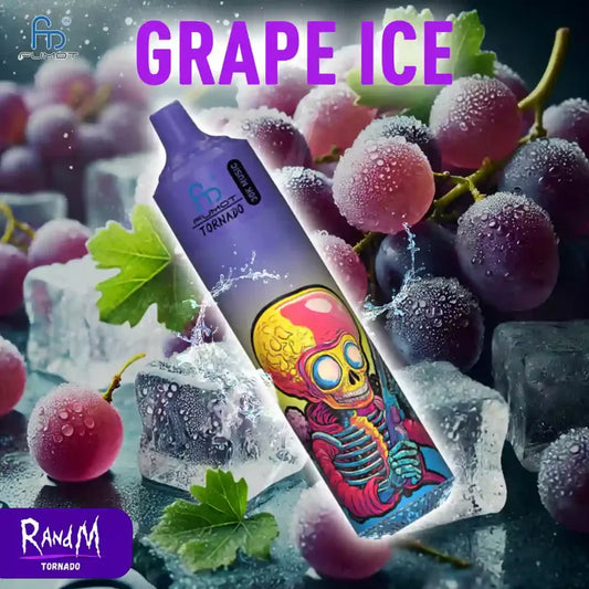 RandM Tornado 30000 Züge Grape Ice Einweg-E-Zigarette