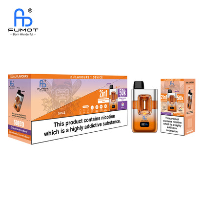 Grape Gummy Bear & Strawberry Gummy Bear RandM Tornado 50K Vape