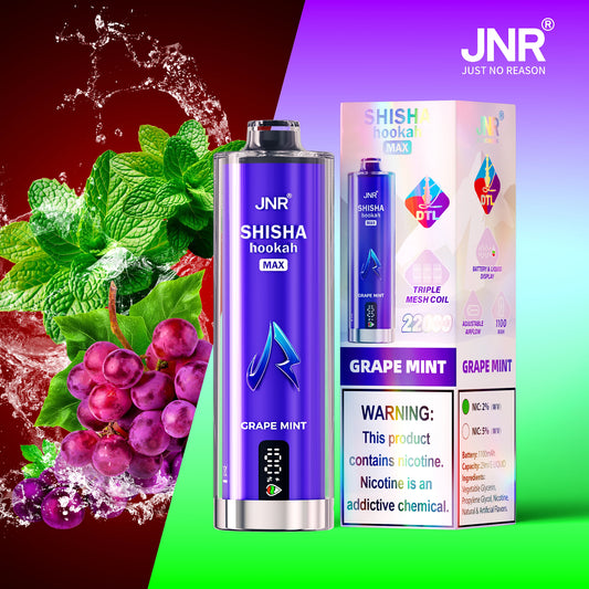 JNR Shisha Max 22000 Vape Grape Mint Geschmack