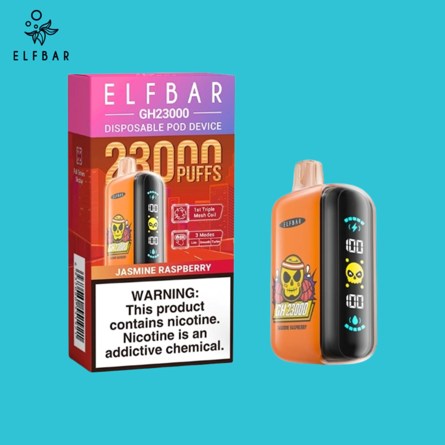 ELFBAR GH23000 23K Puffs Jasmine Raspberry