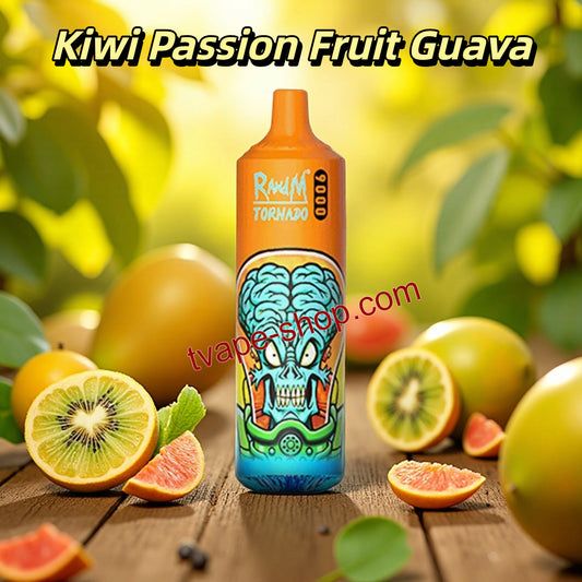 Kiwi Passion Fruit Guava RandM Tornado 9000
