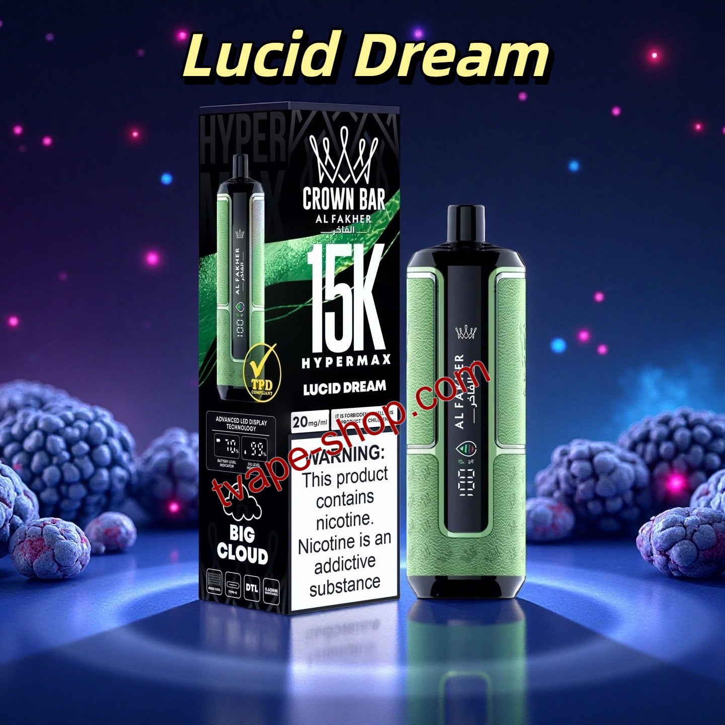 Lucid Dream Al Fakher 15000 Crown Bar HyperMax