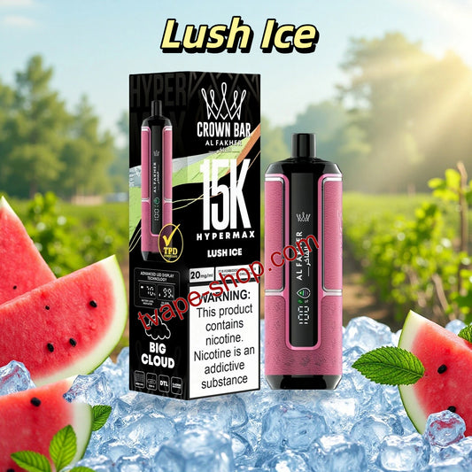 Lush Ice Al Fakher Vape Crown Bar 15K