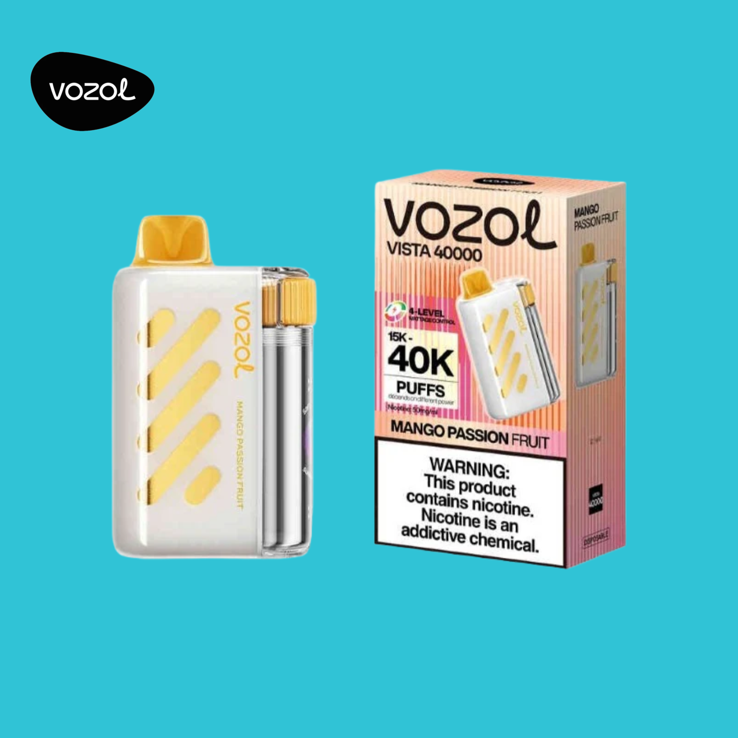 Vozol Vista 40000 Puffs Mango Passion Fruit