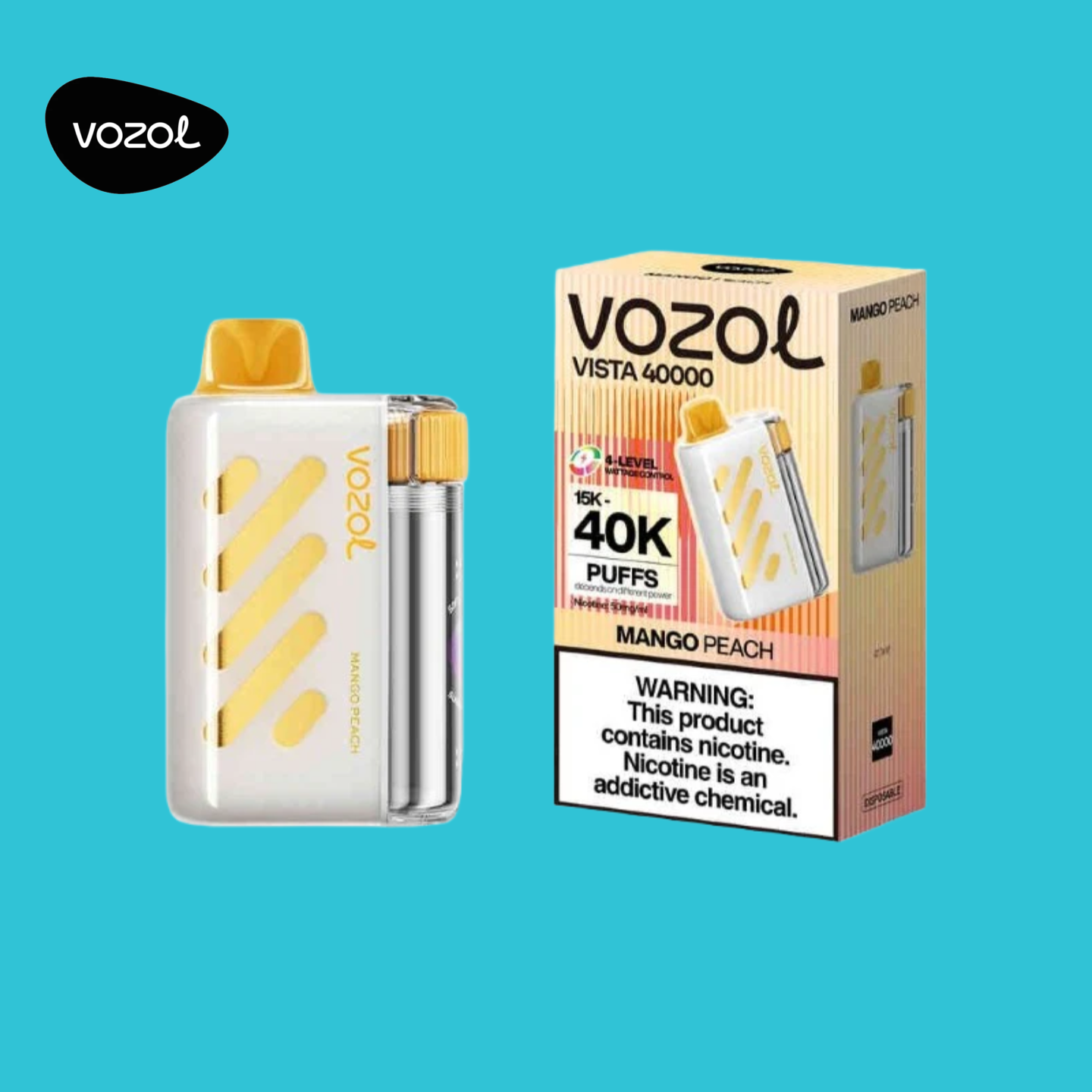 Vozol Vista 40000 Vape Mango Peach Geschmack