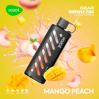 Vozol Gear Shisha 25000 Züge Mango Peach