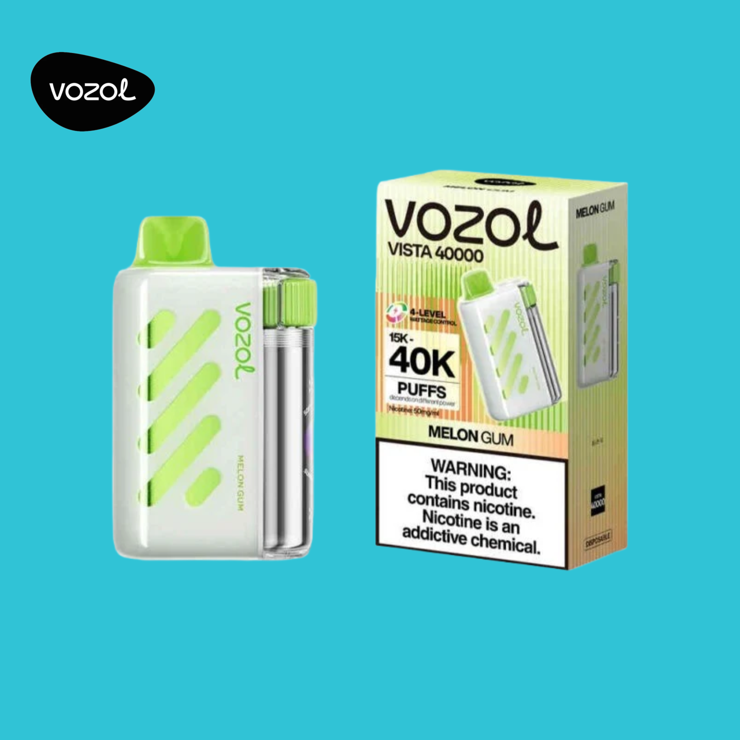 Vozol Vista 40000 Puffs Melon Gum
