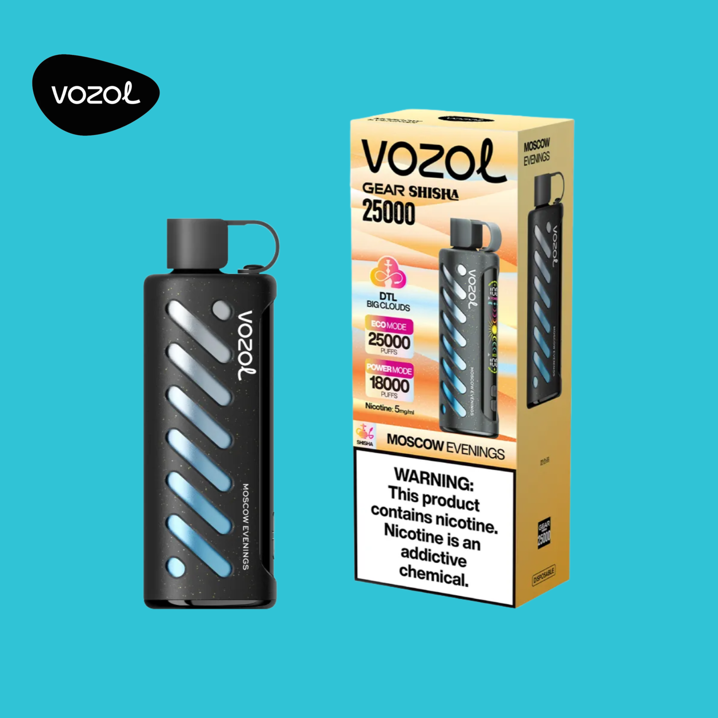 Moscow Evenings Vozol 25000 Gear Shisha Vape