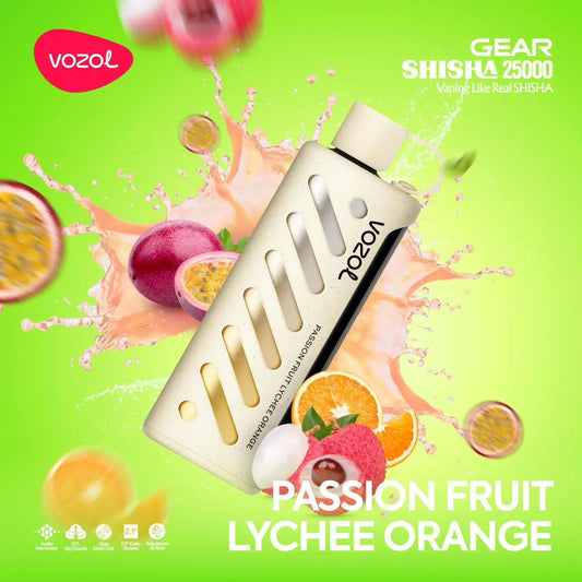 Vozol Gear Shisha 25K Passion Fruit Lychee Orange