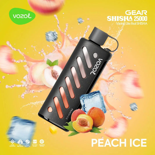 Vozol 25K Peach Ice Dual-Mesh-Coils DTL Vape