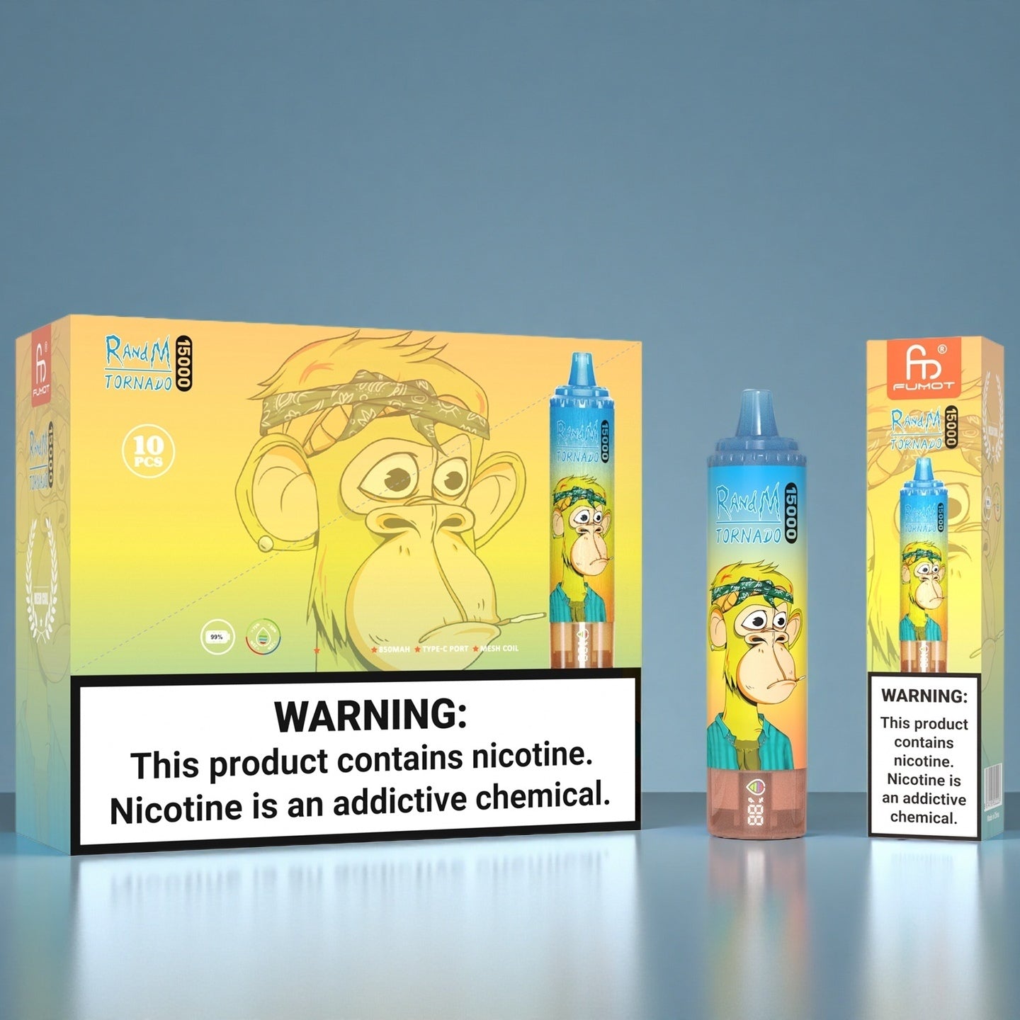 Peach Mango RandM Tornado 15000 Puffs  Vape