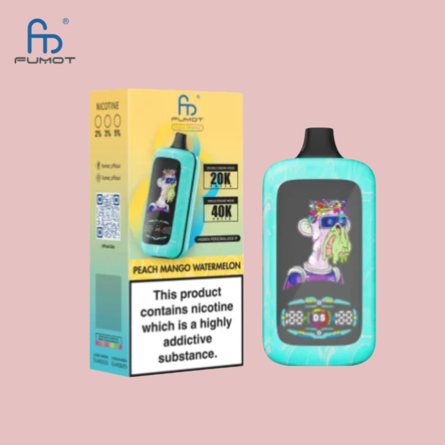 Peach Mango Watermelon RandM Digital Monkey 40000