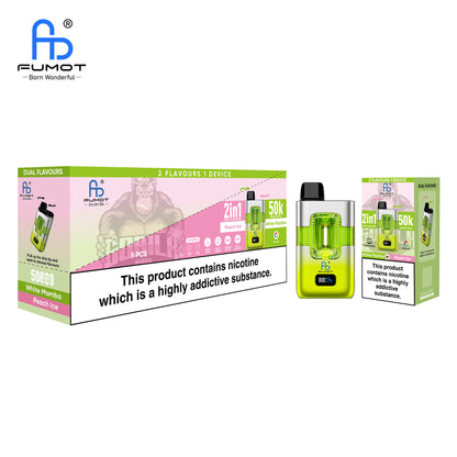 FUMOT 50K ECO 2IN1 Peach Ice & White Mamba Dual-Flavor