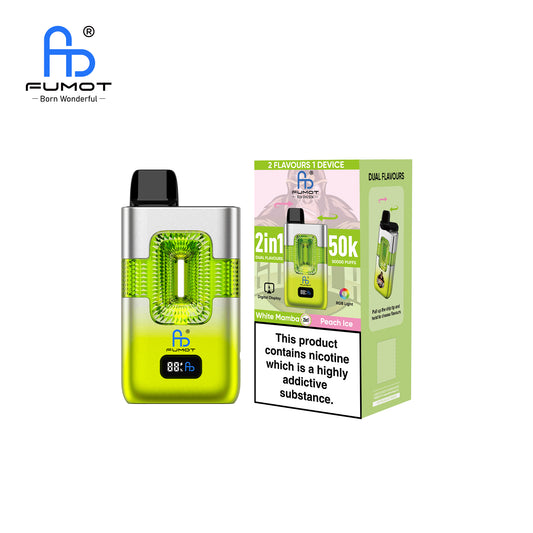 FUMOT 50K ECO 2IN1 Peach Ice & White Mamba Dual-Flavor