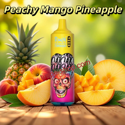 Peachy Mango Pineapple RandM Tornado 9000 Vape 