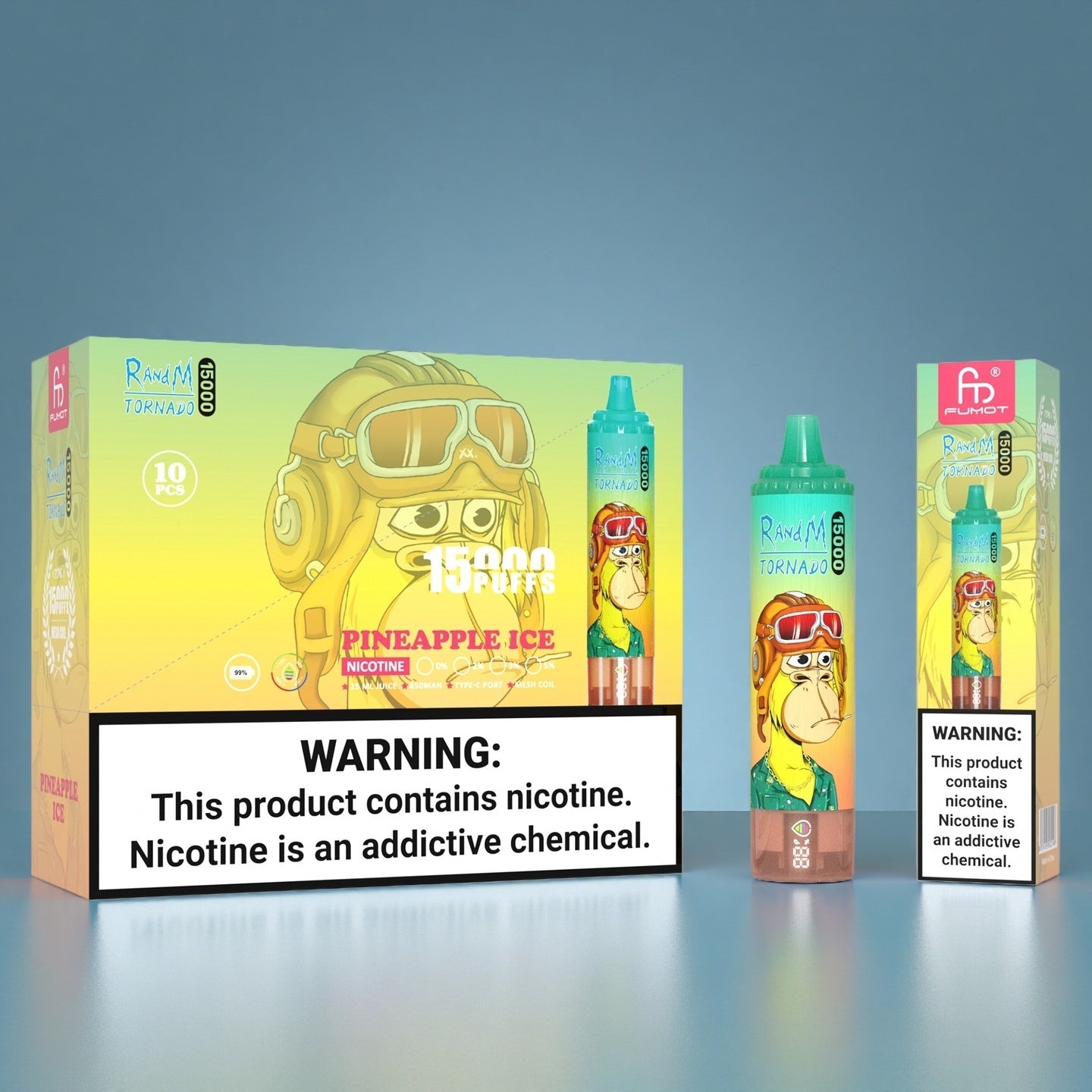 Pineapple Ice RandM Tornado 15000