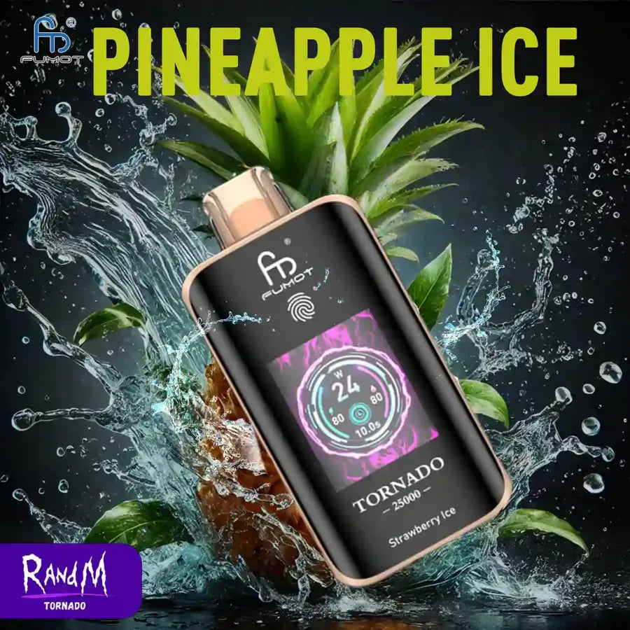 25K Puffs Pineapple Ice RandM Tornado Vape