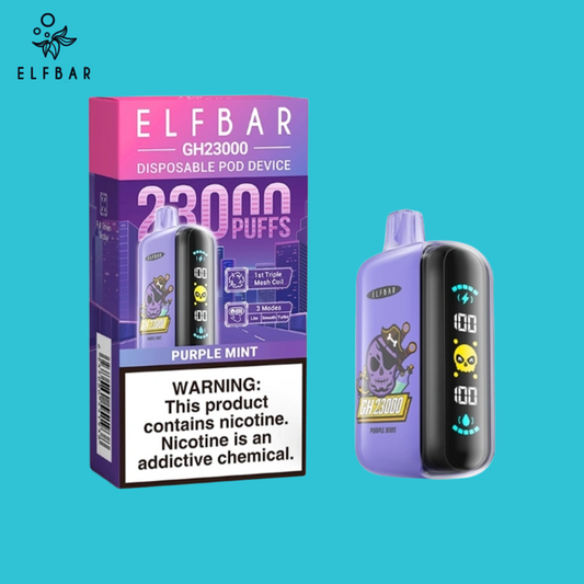 Purple Mint ELF BAR GH23000 Smart Display Vape