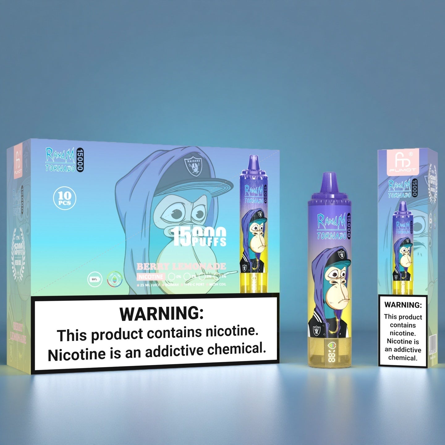 RandM Tornado Vape 15000 Puffs Berry Lemonade