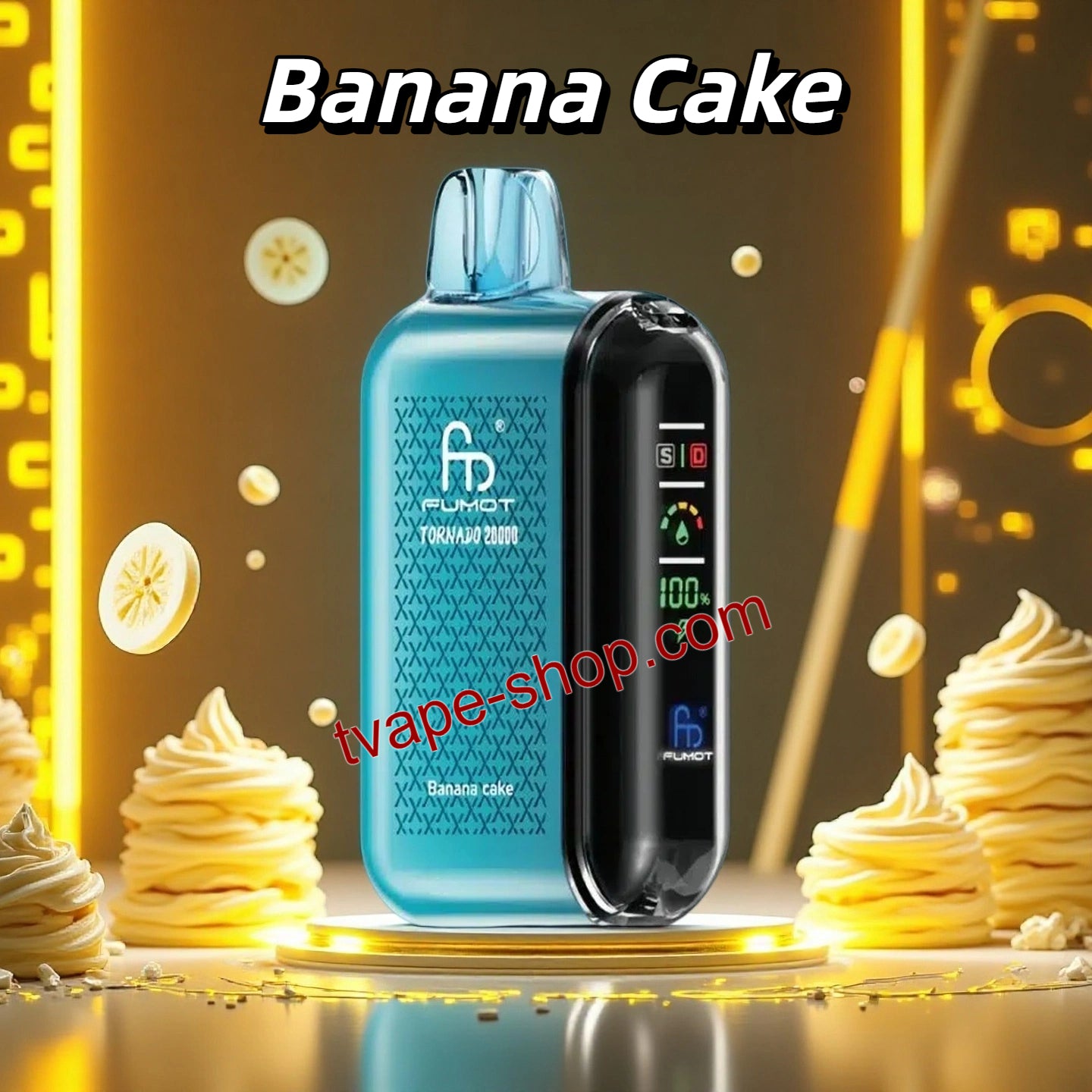 RandM Tornado Vape 20000 Züge Banana Cake geschmack