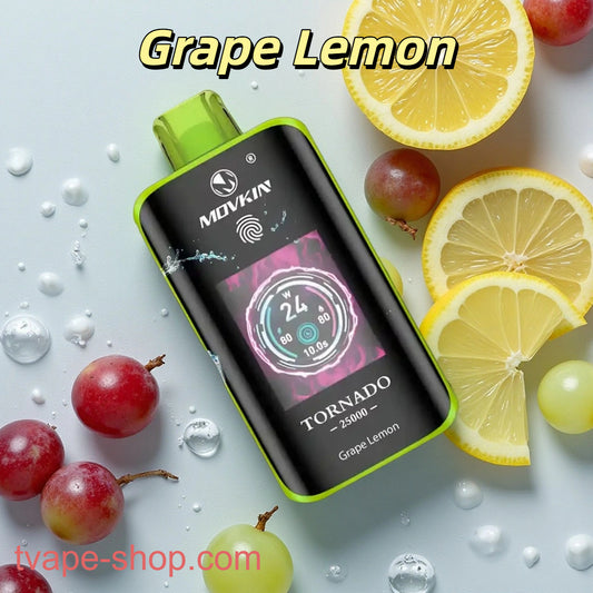 RandM Tornado 25K Grape Lemon Reichhaltiges fruchtiges Aroma
