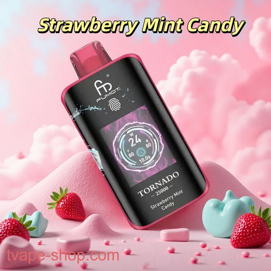Strawberry Mint Candy RandM Tornado 25000