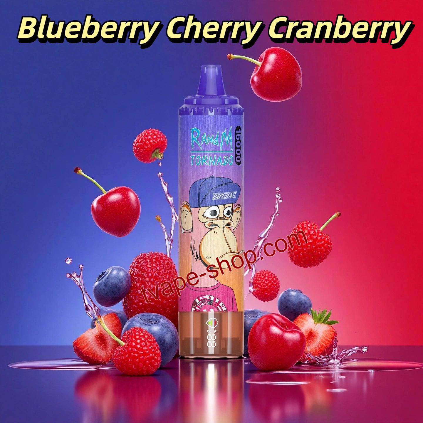 Blueberry Cherry Cranberry RandM Tornado 15000