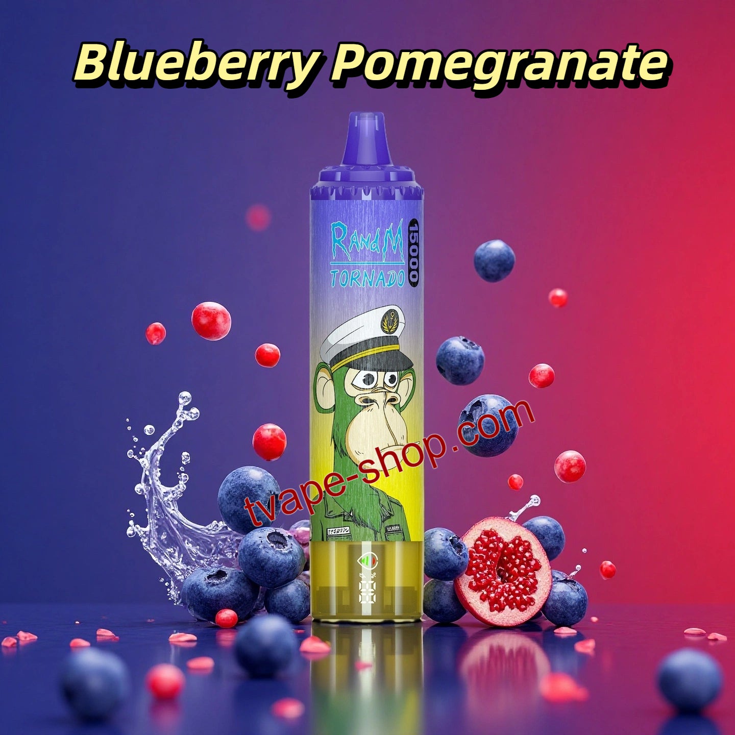 RandM Tornado 15000 Puffs Blueberry Pomegranate