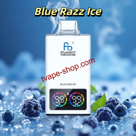 Blue Razz Ice RandM Tornado 35000 Vape