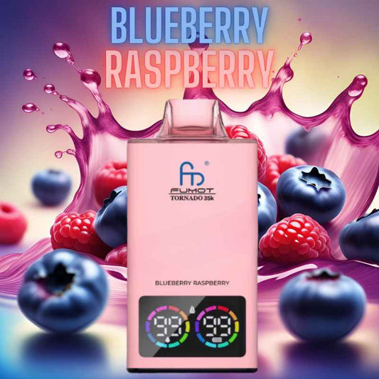 Blueberry Raspberry RandM Vape Tornado 35000 Zügen
