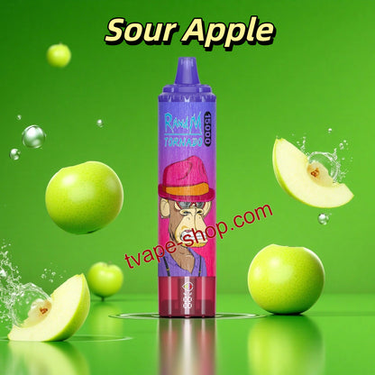 Sour Apple RandM Tornado 15000 Vape