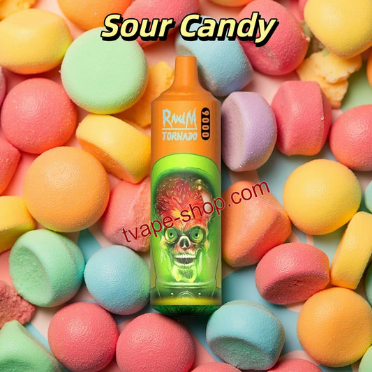 Sour Candy RandM Tornado 9000 Vape 