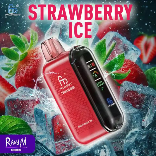 RandM Vape Tornado 20000 Züge Strawberry Ice