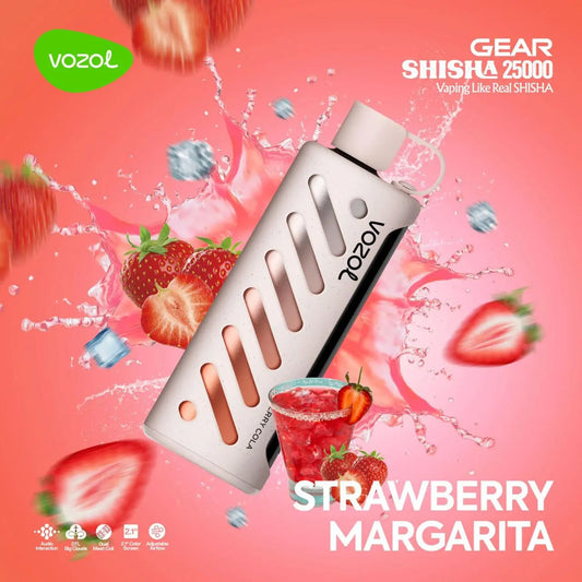 Vozol Gear Shisha 25K Puffs Strawberry Margarita