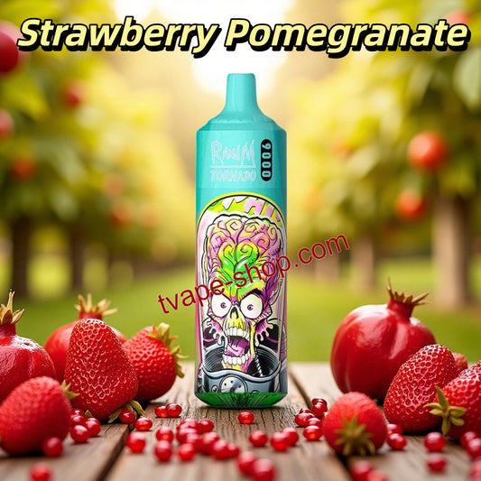 Strawberry Pomegranate RandM Tornado 9000 Vape