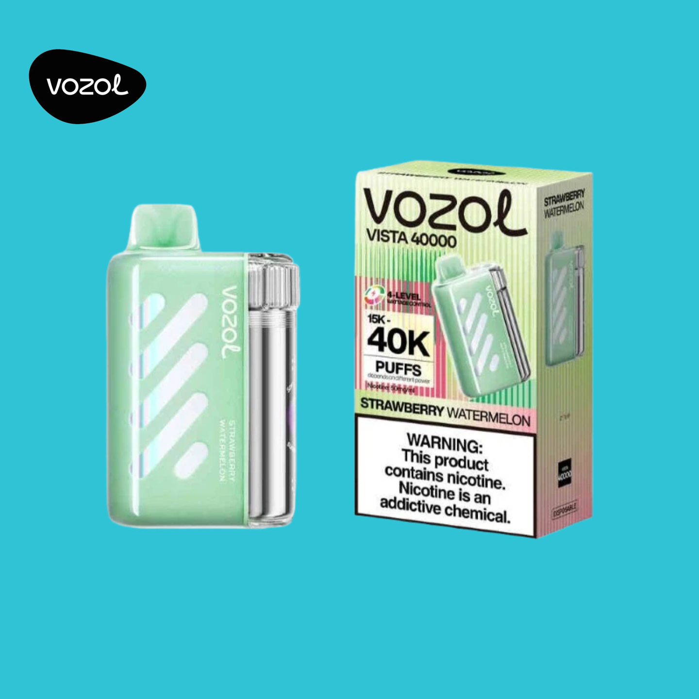 Vozol Vista 40000 Strawberry Watermelon Vape