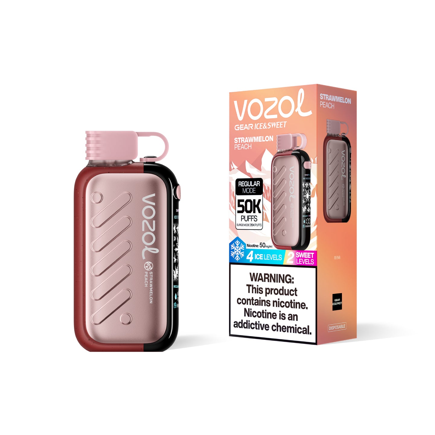 VOZOL Gear 50000 Züge Strawmelon Peach