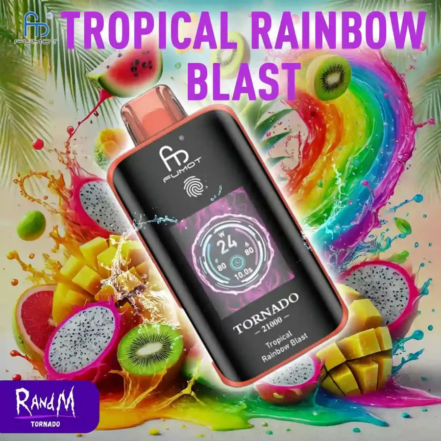 RandM Tornado Vape 25000 Tropical Rainbow Blast