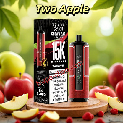 Two Apple Al Fakher Crown Bar 15000 Vape