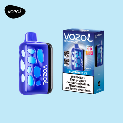 Vozol Rave 40000 Vape Blueberry Ice