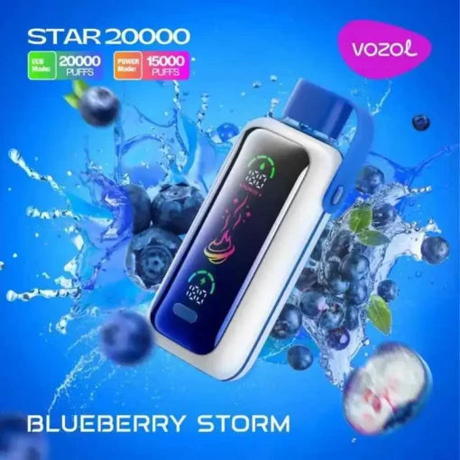 Blueberry Storm Vozol Star 20000 Puffs Einweg E Zigarette