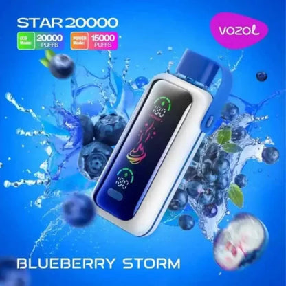 Blueberry Storm Vozol Star 20000 Puffs Einweg E Zigarette