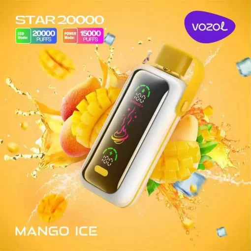 Vozol 20000 Puffs Mango Ice Star Vozol Vape