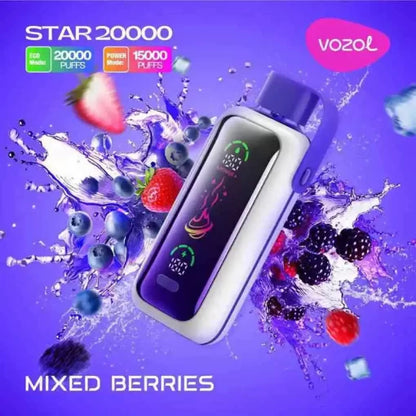 Vozol Star Vape 20000 Puffs Mixed Berries