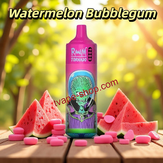 Watermelon Bubblegum RandM Tornado 9000 Vape
